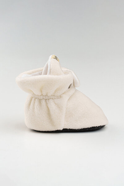 pufien Non-Slip Sole First Step Shoes White Baby Booties