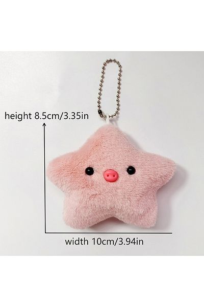 Choice A4 Creative Soft Stuffed Animal Capybara Plush Doll Star Squeak Toy Cartoon Bag Pendant Key Chain Ba