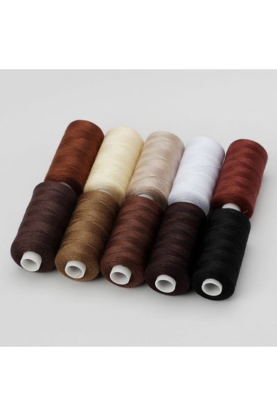 Choice Set 3 1 Set Of 10 Rolls Polyester 402 Sewing Thread For Manual And Mechanical Use, 400 Yards, Diy
