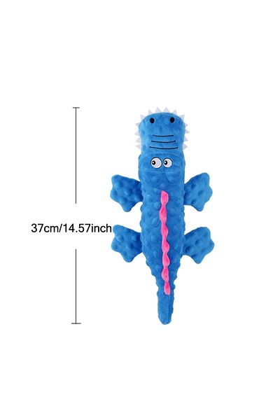Choice Blue Soft Plush Pet Dog Squeaky Chew Toys Stuffed Crocodile For Small Large Dogs Cat Cute Interactiv
