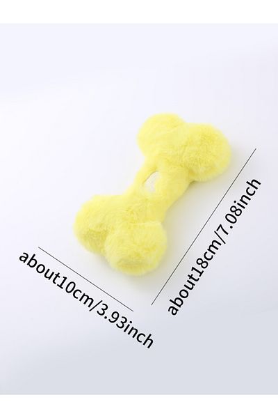 Choice XS Yellow Cute love bone plush vocal dog toys containing bb called grinding teeth bite resistant int