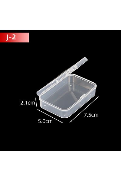 Choice 10pcs J2 5pcs/10pcs Pp Storage Box Mini Transparent Plastic Case Container Square Rectangle Packagin