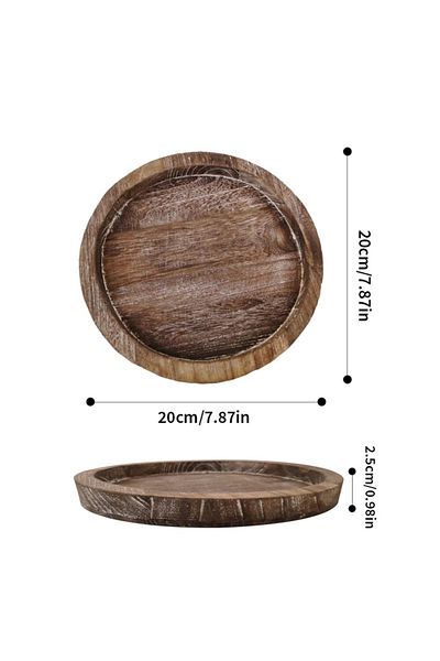 Choice S Wooden Tray Fruit Storage Trays Candle Holder Multi-purpose Tray Lightweight Candle Holder Tray F.