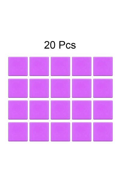 QIZITENG Purple-20pcs DIY Diamond painting Purple Wax Mud 2*2CM Dotting Gluecross stitch Wax Mud Glue  Tool D