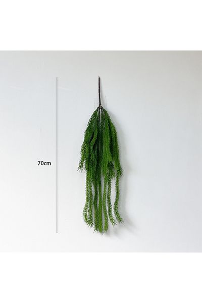 Choice 70cm 70-90cm Artificial Plants Vines Wall Hanging Accessories Wolf Tail Fern Pvc Fake Green Plants F