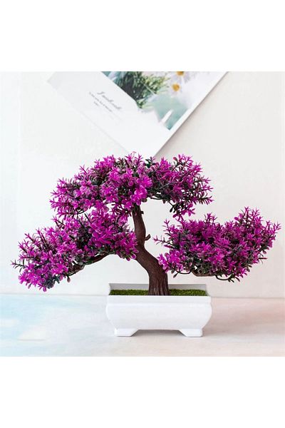 Choice Rose Red Artificial Plants Bonsai Small Tree Pot Fake Plant Flowers Potted Ornaments For Home Room T