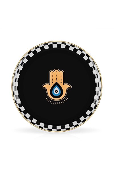 Glore Nazar Siyah Tepsi 31cm