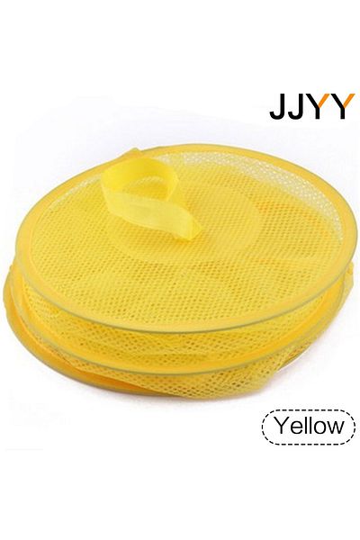 STONEGO Yellow JJYY Net Hanging Multi-layer Storage Hanging Cage Cylindrical Storage Hanging Bag Wall Door C