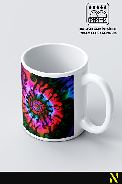 nilizma Batik Patterned Colorful Mug – 330 ml Mug |   Stylish and Durable Design