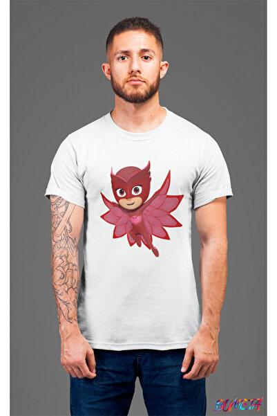 Bumeta Unisex Owlett Lik Pidžama Pidžama Maska Majica T-shirt