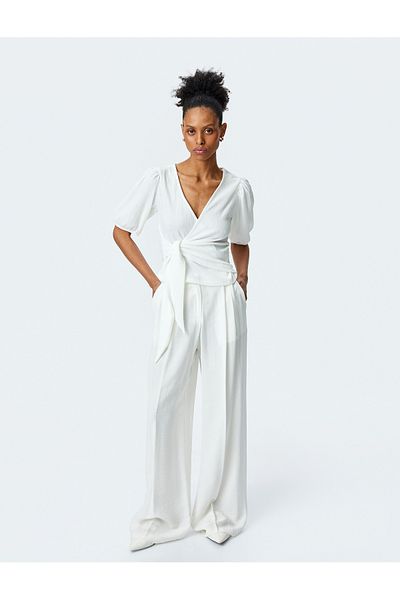 Koton white Envelop Blouse