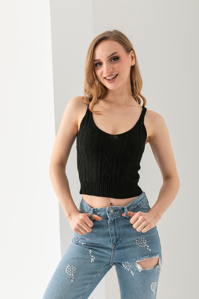 Wega Moda Hair Braid, Strappy V-Neck Crop Top, Body - Stylish, Comfortable Ri...