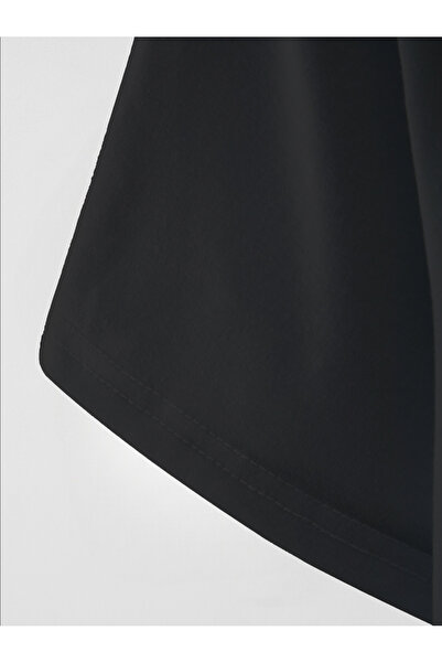 Jooy Μπλουζάκι με μαύρο φτερό με στάμπα οβάλ κοπής