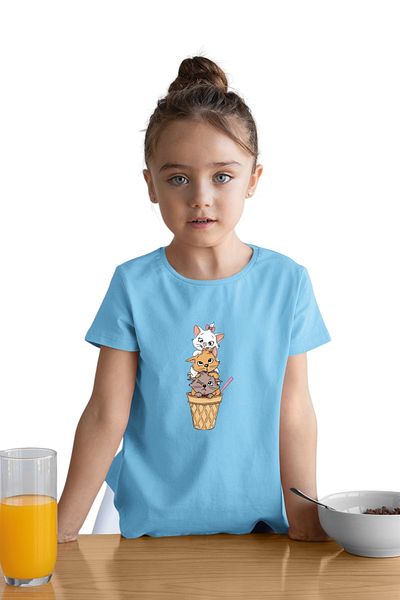 New Shine 1 tricou este un cadou pentru achiziții de 6 și mai sus în coș - Tricou cu mânecă scurtă imprimat pentru copii