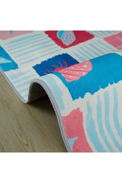 Home Box Joy Sea World Ben Shells Printed Flannel Rug 110x160 cm