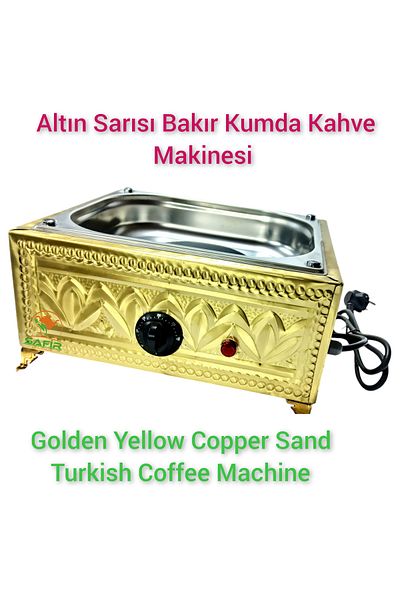 SAFİR ÇAY KAZANLARI Gold Sand Coffee Machine - Special Series Sapphire Sand Coffee Device