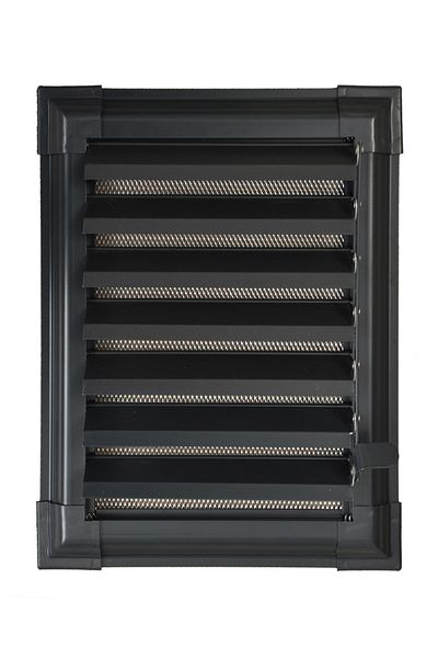 Panjur DÜNYASI 30 X 30 Anthracite Grey Aluminum Bathroom Wc Vent Louver Grille