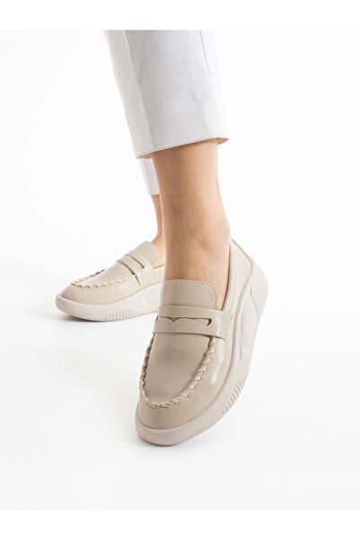 ALEMDAR AYAKKABI Жіночі мокасини ENVEY кремового кольору