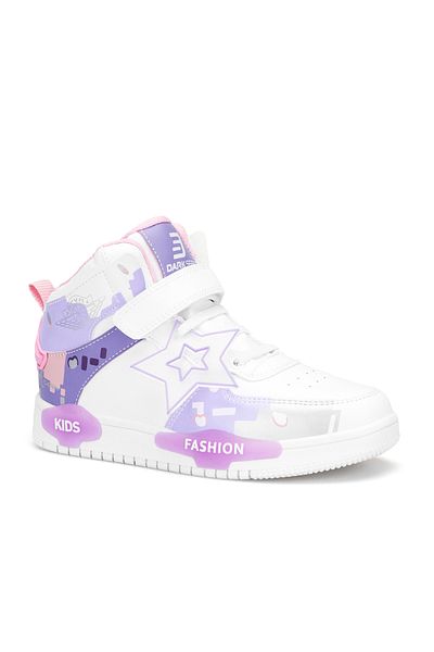DARK SEER Ds Denise White Purple Kids Sneakers