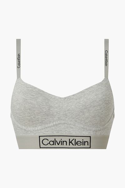 Calvin Klein 000qf6770ep7a Model šedá dámská podprsenka Bralet