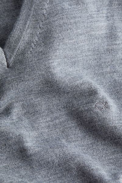 Calvin Klein Kvalitní vlněný svetr s výstřihem