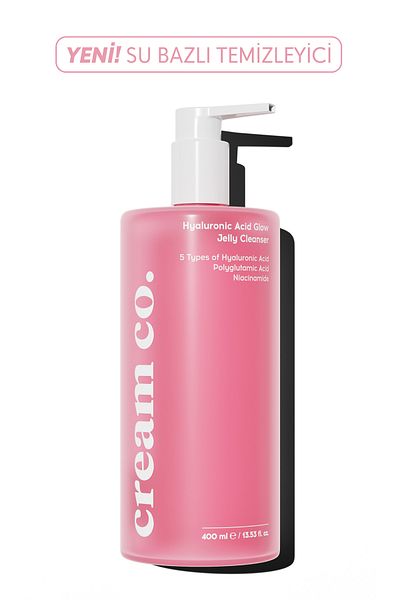 Cream Co. Hyaluronic Acid Facial Cleansing Gel |   400ml |   Moisturizer |   Niacinamide Pga |   All Skin Types