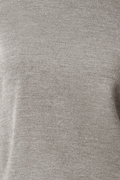 Trendyol Collection More Sustainable Stone Basic Knitwear Sweater Twoaw25Kz00313