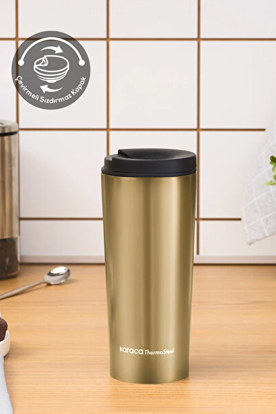 Karaca Sheeny 450 Ml Gold Temos - Oțel etanș
