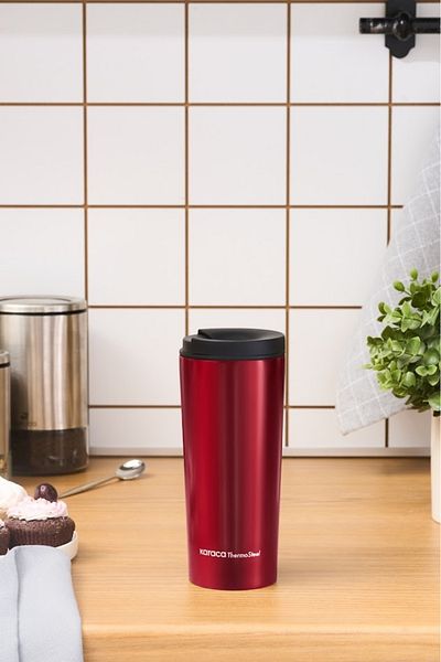 Karaca Sheeny Red 450 ml Steel Leak Proof Thermos