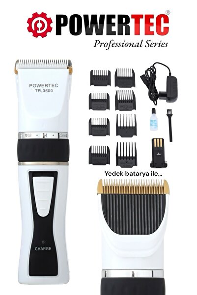 POWERTEC TR-3500 Profesyonel Saç Sakal Kesim Makinesi