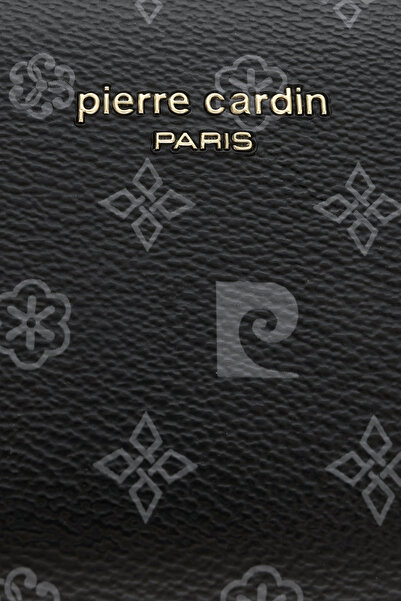 Pierre Cardin Siyah Monogram Kadın Cüzdan 06PC24k2707