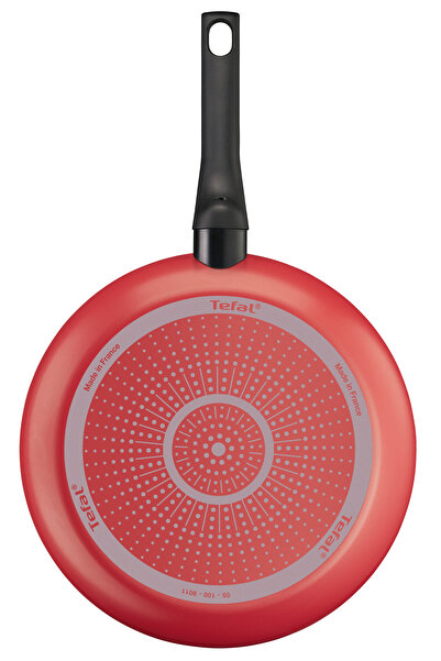 TEFAL مقلاة 20 سم، سهلة التنظيف، غير لاصقة، بمؤشر حرارة Thermo Signal، باللون الأحمر - B5720253