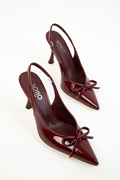 SOHO Claret Red lakkbőr női klasszikus sarkú cipő 20267