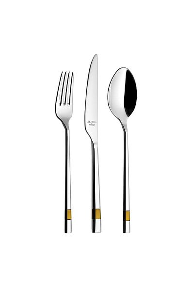 Aryıldız Decor Prestige Gold Fork Spoon Knife Set 84 Pieces