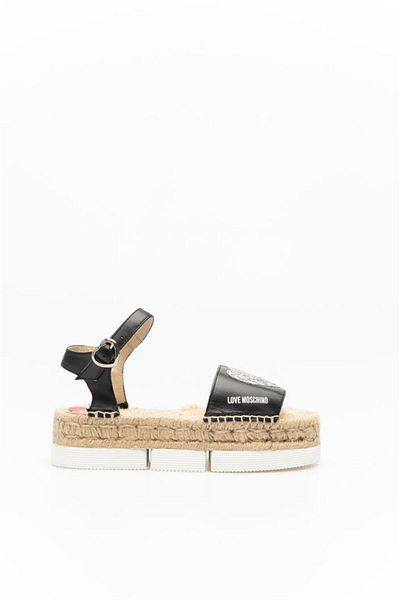 Love Moschino SAN.LOD.ESPAM45 - Modelová tkanina VIT.NERO/GLITT.ARGE