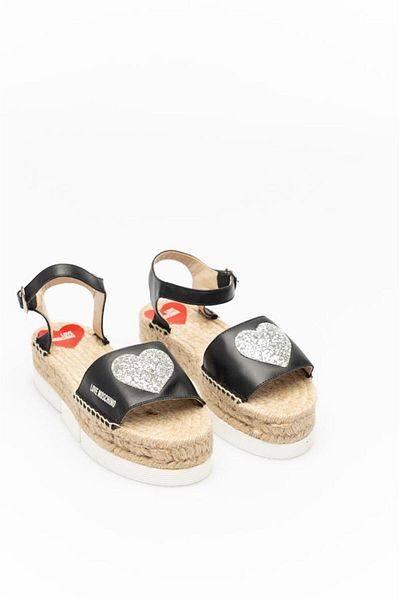 Love Moschino SAN.LOD.ESPAM45 - Modelová tkanina VIT.NERO/GLITT.ARGE