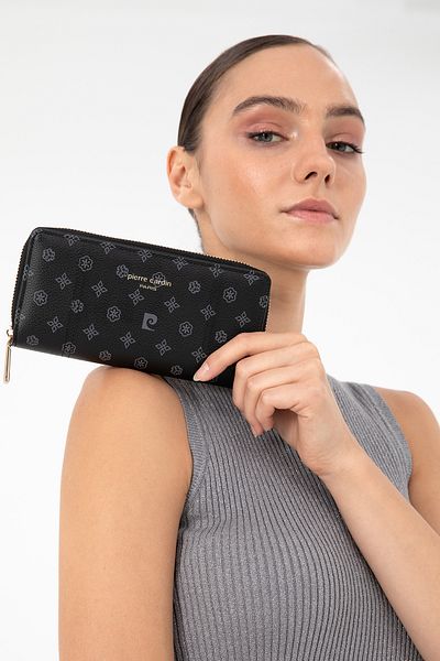 Pierre Cardin Schwarze Damenbrieftasche