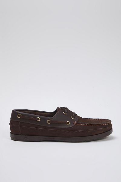 TRENDYOL SHOES Brauner Herren-Sneaker aus echtem Leder mit Spitzendetail TAKSS25LA00011