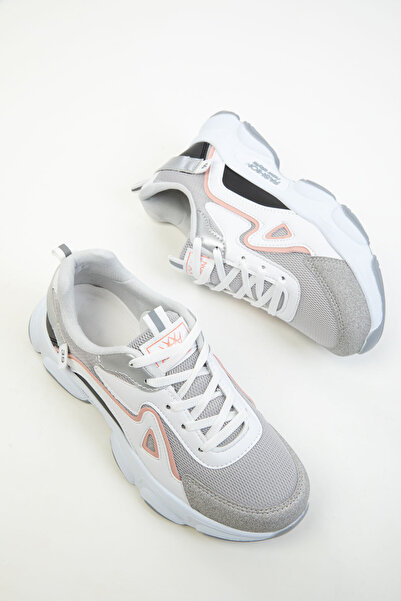SOHO Buz-Beyaz-Pudra Kadın Sneaker 17834
