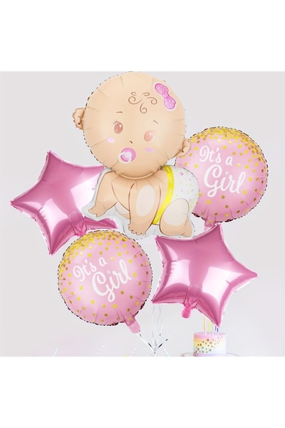 Choice ديكورات بالونات حفل استقبال المولود للفتيات الأخريات ديكورات الكشف عن ...