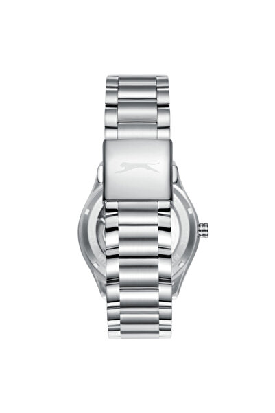 Slazenger SL.9.2411.1.02 Men Automatic Display Watch & Metal Strap Silver