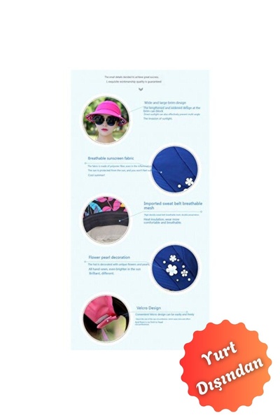 Buldug Uv Protection and Foldable Travel Sun Hat - Women's Model (from Abroad)