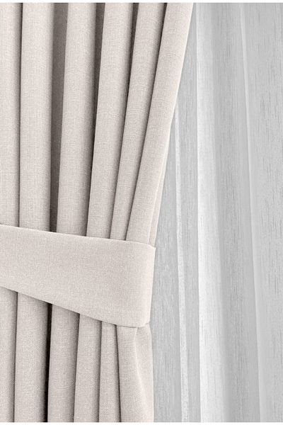 güzel teks. Linen Fon Curtain Single Wing 1X3 Close Battery