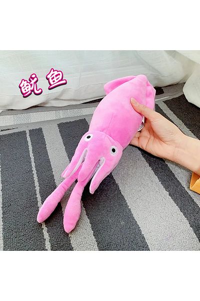Choice Squid 35cm Lobster Squid Crab Starfish Scallop Carp Fish Aquarium Cartoon Sea Ocean Animal Marine Pa