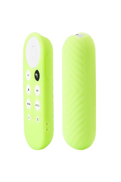 Choice Luminous green Silicone Protective Case for Google Chromecast SmartTV Remote Control Non-slip Soft D