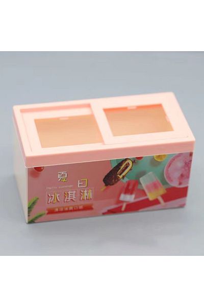 Choice Freezer-Pink Miniature Furniture Supermarket Freezer 1/12 Dollhouse Toy Ice Cream Cabinet Simulation