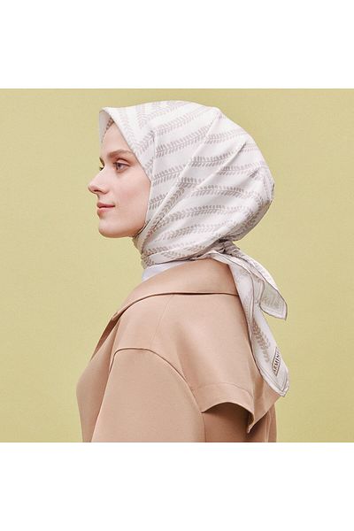 Armine Eșarfă de mătase Vara 2025 - 9351-80 Twill bej