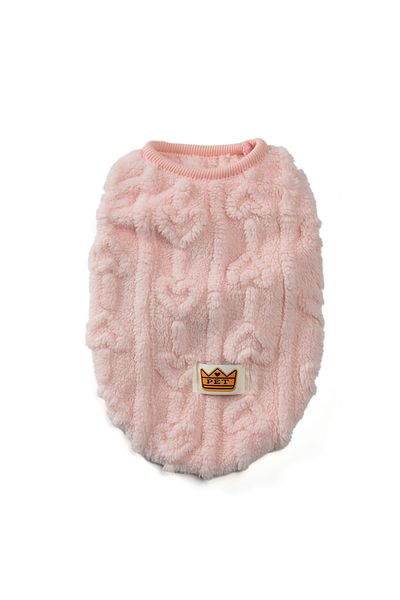 Choice S Pink Autumn Winter Warm Dog Clothes for Small Dogs Cats Outdoor Soft Cozy Fleece Jacket Vest Coat