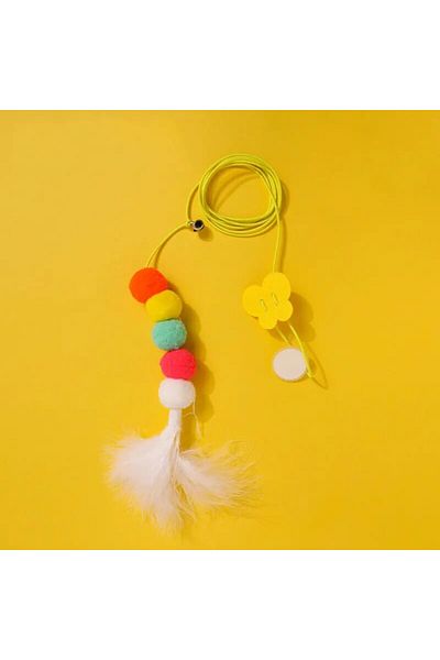 Choice Feather Caterpillar Cat Toys Interactive Interesting With Bell Toys For Cats Automatic Telescopic In