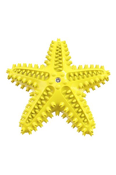Choice Yellow Dog Toys For Large Dogs Tooth Cleaning Chew Funny Interactive Training Starfish Toy Accessori